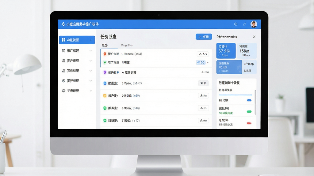 一张干净的软件界面预览图,画面中央是电脑屏幕,屏幕上显示