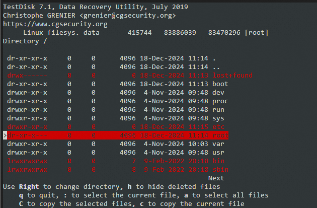 Best Recovery For Linux 安卓版 数据恢复界面截图