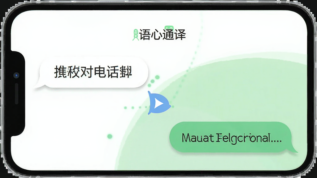 手机屏幕中展示
