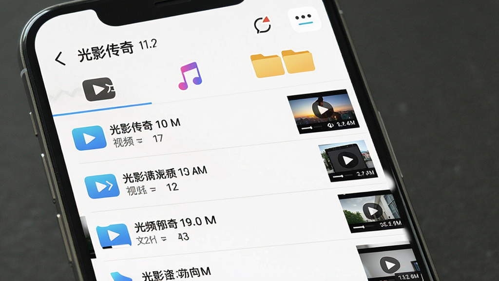 一张展示手机文件管理界面的图片,界面中显示