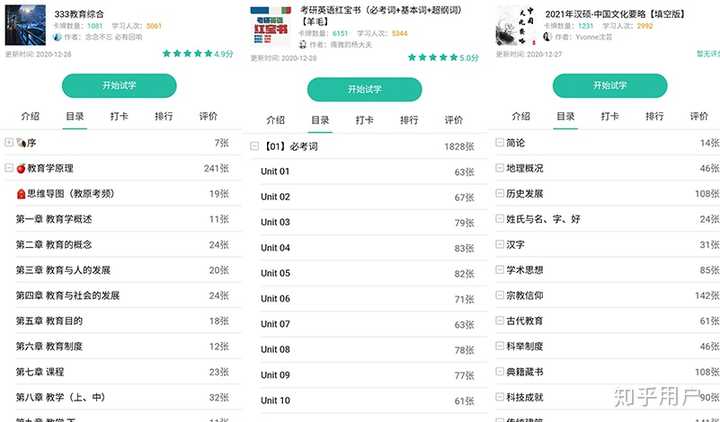考研数学app推荐刷题提分必备五款软件界面合集