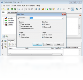 DzSoft PHP Editor 界面 功能 截图
