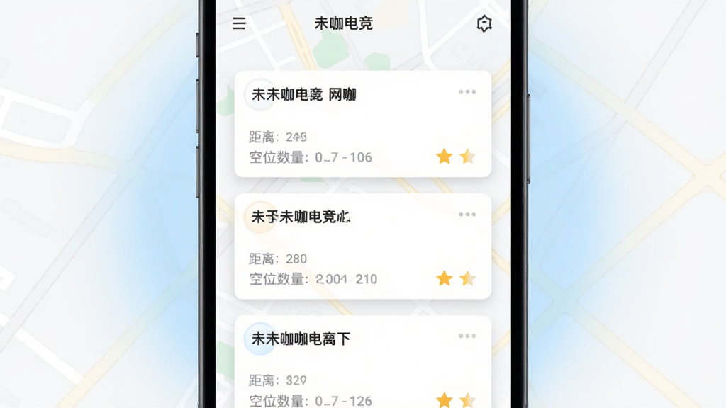 �����������ֻ���Ļ��չʾ��δ���羺���ŵ��б�ҳ�棬ҳ�����ж��������Ƭ��ÿ�ſ�Ƭ��ʾ�ŵ����ơ����롢��λ���������֣�����Ϊ�ֻ��������У�������ǳɫ��ͼ�����뵭��ɫ���Σ������ˬ��Լ���ƶ���UIչʾ��ϸ������ָ��ʶ��������Ƭ������΢��Ӱ�����ʸ��壬�ɾ����޶���Ԫ�ء�