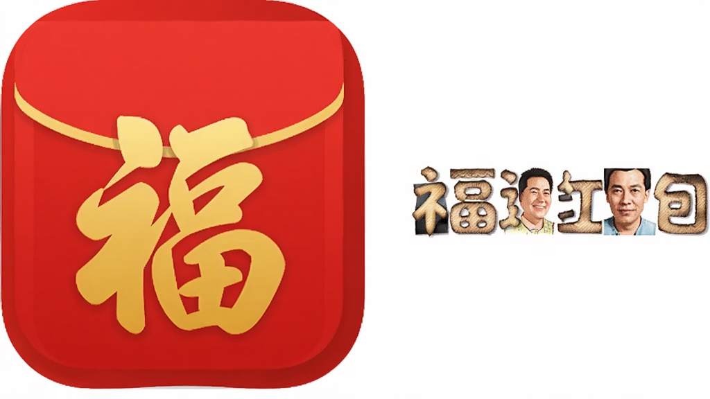 福运红包封软件图标与应用名称展示,图标为红色信封搭配金色福字,背景为纯色,风格扁平化,画质干净,无多余元素