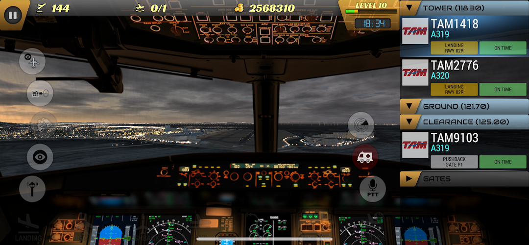 Unmatched Air Traffic Control 安卓版 塔台指挥界面