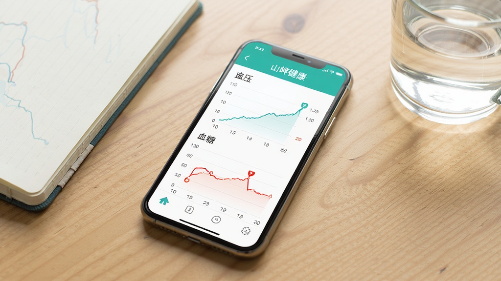 一部手机平放在木质桌面上,屏幕显示