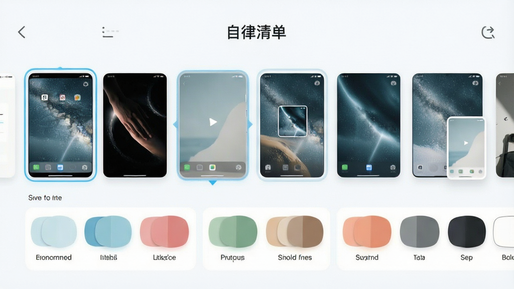 手机应用主题设置界面,标题