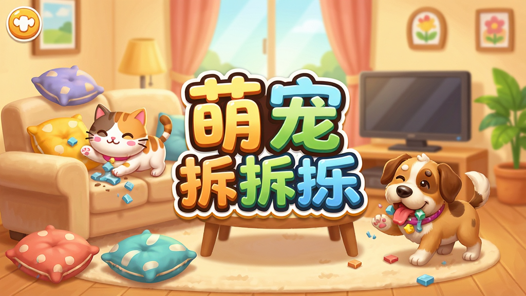 �ȳ�������Ϸ�����棬�ɰ�è��͹����ڿ����ﵷ�ң�ɳ������ɢ��һ�أ�������������Ϸ����