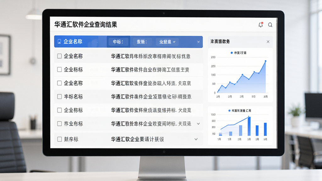 ����Ϊ��ͨ����������ҵ��ѯ���ҳ�棬��Ļ����ʾ��ҵ����������б��¼������Ϊ�б���ͼ����ϣ��Ű����������Ϊ���ݿ��ӻ�����磬ϸ�ڰ�����ɫ����ͼ�������б������ʸ��壬�ɾ����޶���Ԫ��