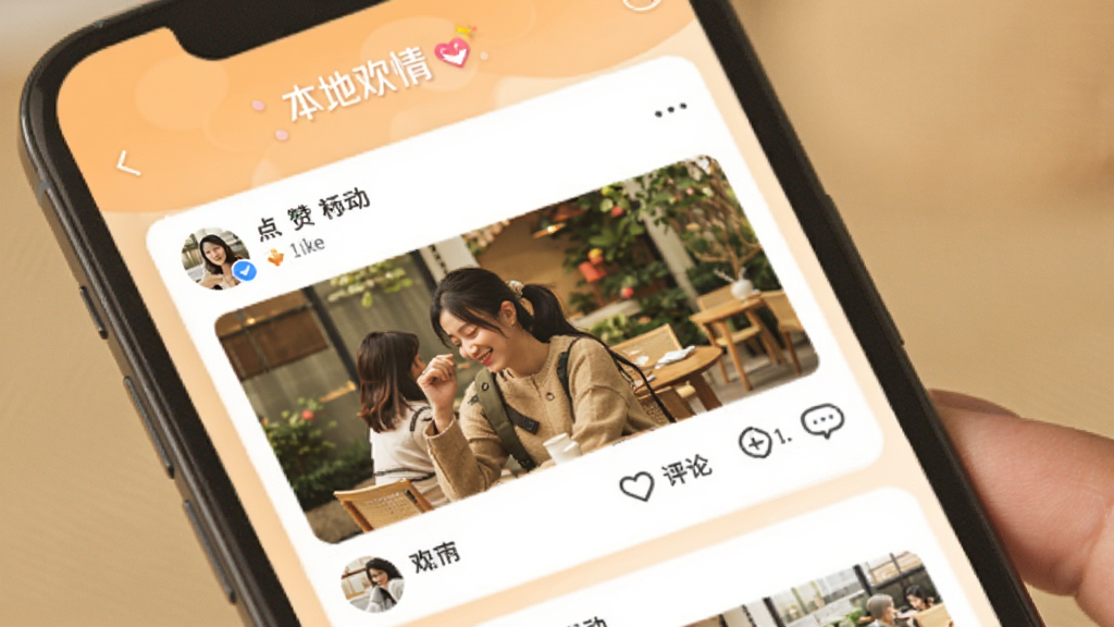 ���ػ��鶯̬�㳡ҳ�棬�ֻ���Ļչʾ�û�������ͼ�Ķ�̬��Ƭ�������������۰�ť����������