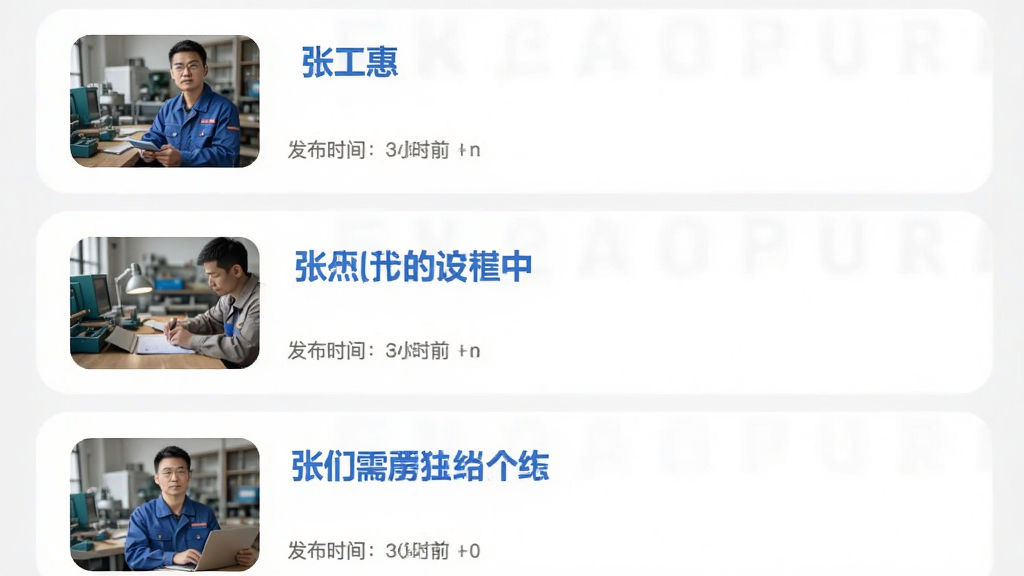 主体为“张工惠”资讯页面,布局为上下滑动列表,每条资讯有标题、缩略图和发布时间,排版简洁,风格为浅色阅读模式,细节包含蓝色标题文字、灰色辅助信息、圆角缩略图,画质清晰,干净,无多余元素