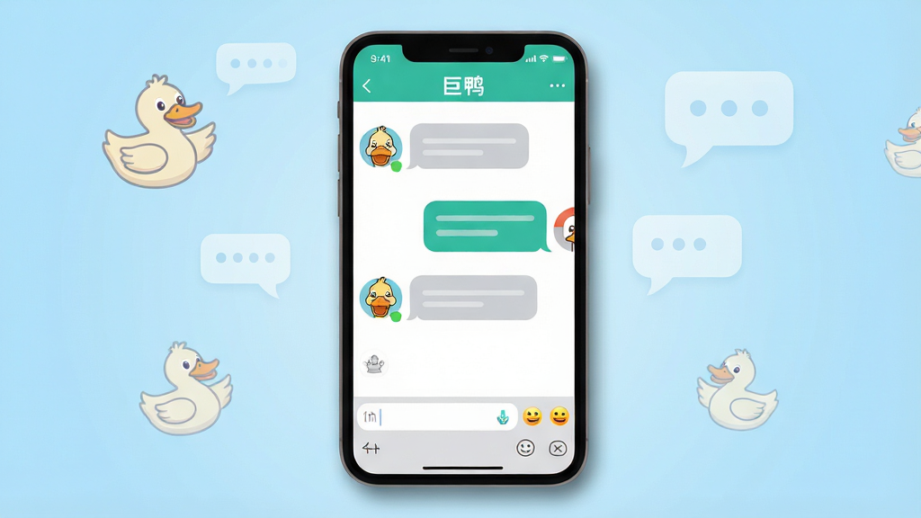 һ��չʾ��Ѽ������������ȫò��ͼƬ������Ϊһ�������ֻ���Ļ����Ļ����ʾ��ѼAPP��������棬���������ͨѼ��ͷ����������ݡ��ײ������ͱ�����壻�������ֻ����з��ã�����Ϊǳ��ɫ���䣬��ΧƯ���ż�����͸����Ѽ��ͼ����������ݣ��Ű��࣬����ɾ������Ϊ��ƽ����ͨ�廭���ϸ�����ֻ��߿������΢��Ӱ����Ļ��UIԪ�������ɼ���Ѽ��ͷ�������ã����ʸ��壬�ɾ����޶���Ԫ��