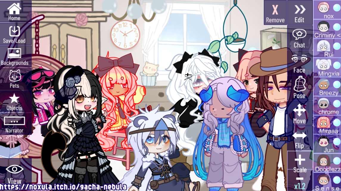 Gacha Nebula 安卓版 角色部件搭配 截图