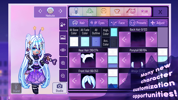 �Ӳ�����Gacha Nebula1.7.3 ��ɫ��װ