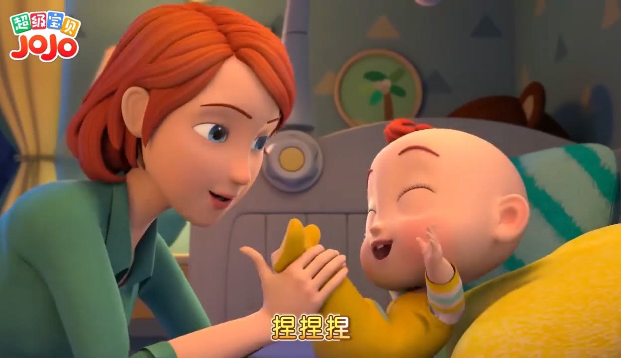 宝贝学唱儿歌 哄睡起床儿歌 妈妈陪宝宝唱歌场景
