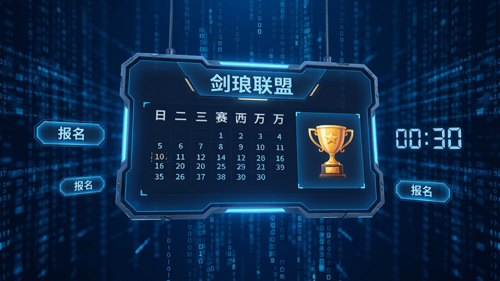 一个悬浮在空中的赛事信息面板,面板上显示