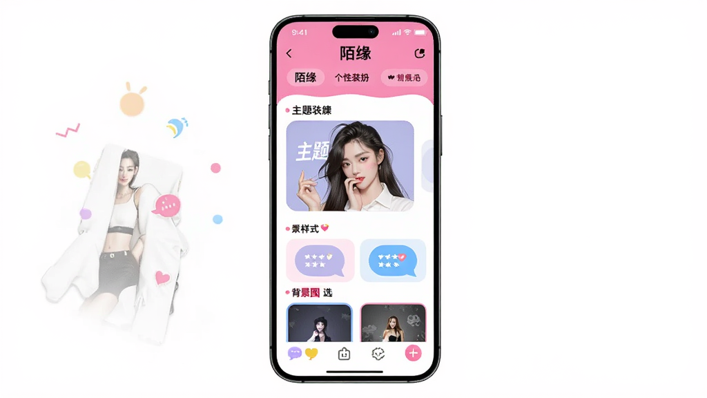 一幅AI生图,主体为手机屏幕展示