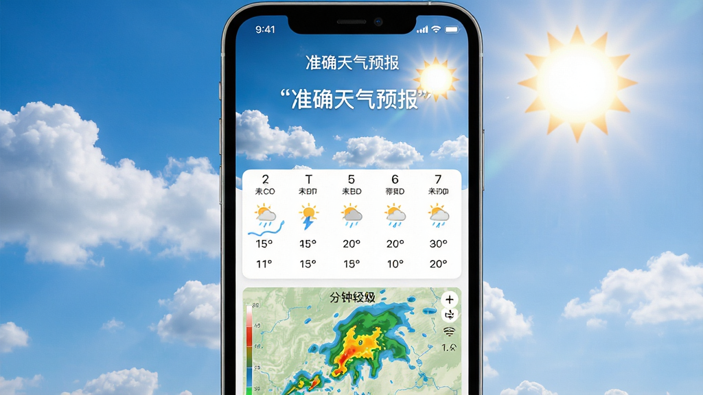 手机屏幕中央显示