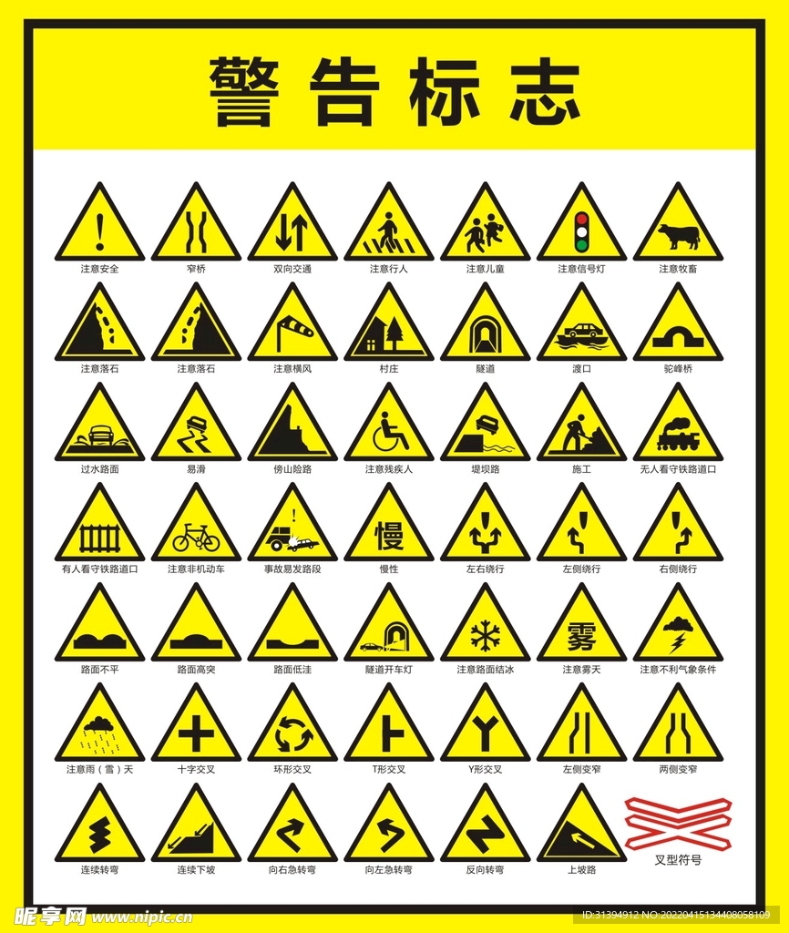 交通警示违章指南 安卓版 交通警告标志图鉴界面