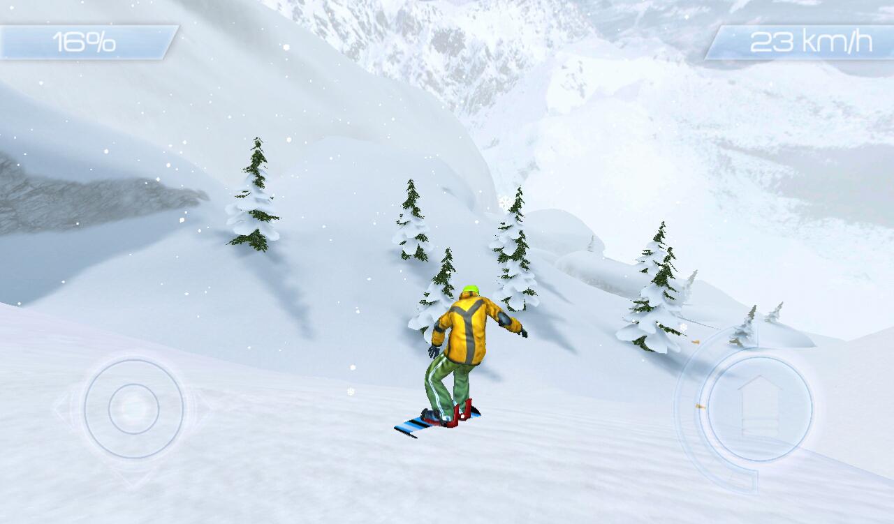 Snow Storm Snowboard(暴风雪滑板手游)赛道近道与天气影响示意图