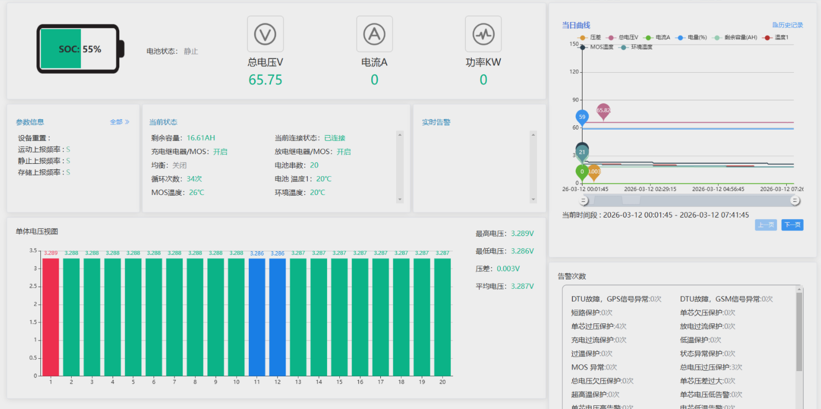 智能云BMS安卓版 充满断电设置界面