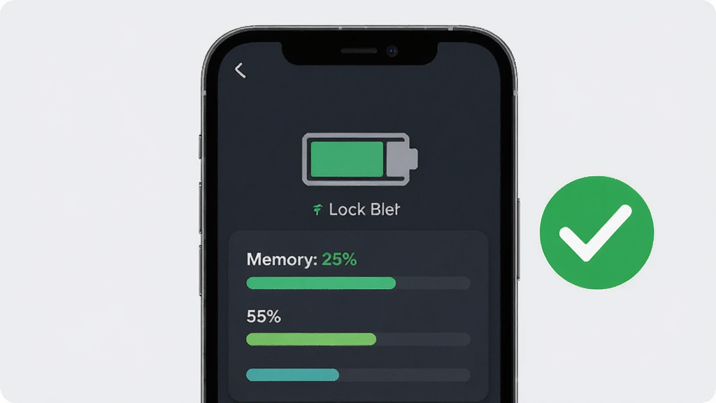 Lock Butler ����������Ż�ʾ��ͼ������Ϊһ���ֻ���Ļ��ʾ���ͼ�����ڴ�ռ�ðٷֱȣ��Ա�����ɫ�Թ���ʶ������Ϊǳ��ɫ������Ϊ��Ƭʽ��Ϣչʾ�����Ϊ��Լ����磬ϸ�ڰ�����ֵ��������������������ɾ����޶���Ԫ��
