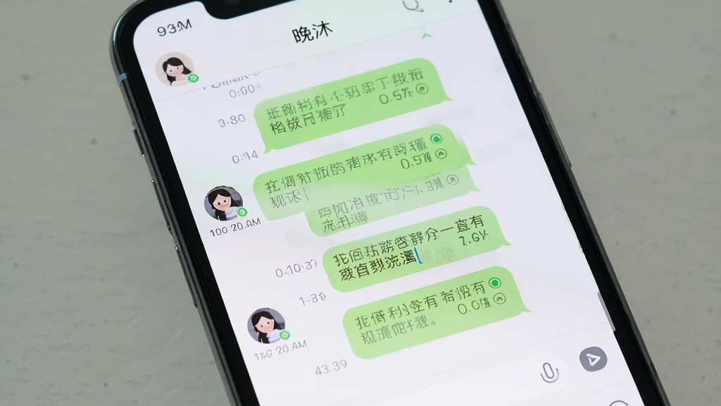 一部手机屏幕特写,画面中央显示