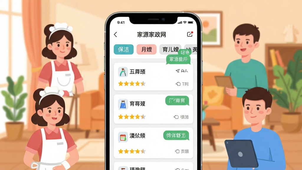 һԴ�������ֻ�APP����չʾ������������һ�������ֻ�����Ļ����ʾ��������ӵ������б����������ࡢ��ɩ������ɩ�ȷ����ǩ���ֻ���Χ�����ż������̺͹����û��Ŀ�ͨ���󣬱���Ϊ��ܰ�ļ�ͥ�������������岼�ֲ��þ��ж��뷽ʽ�����Ϊ��ƽ���ִ��廭�磬ϸ�ڰ����ֻ���Ļ�ϵĶ�����Ƭ���������ݡ��Ǽ�����ͼ�꣬���������ɾ��޶���Ԫ��