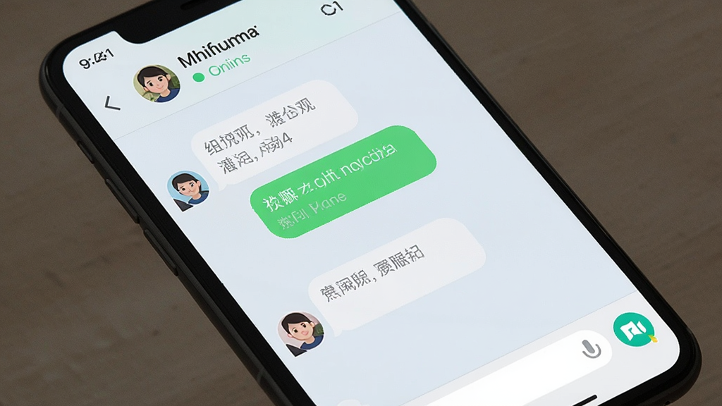 一张手机屏幕展示本地聊情聊天界面,左侧是消息气泡,右侧是用户头像和输入框,界面顶部有对方昵称和在线状态,背景为浅色,风格清爽,排版规整,高清画质,干净无多余元素