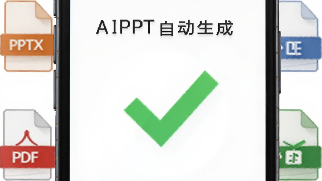 һ��AI��ͼ������������һ�������ֻ�����Ļ����ʾ��AIPPT�Զ����ɡ��ĵ����ɹ����棬�Ա���һ����ɫ�ĶԹ�ͼ�ꡣ����Ϊ���й�ͼ�����Ϊ���¼�Լ�磬ϸ�����ֻ���Χ������PPTX��PDF���ļ���ʽͼ�꣬�����������ɾ����޶���Ԫ��