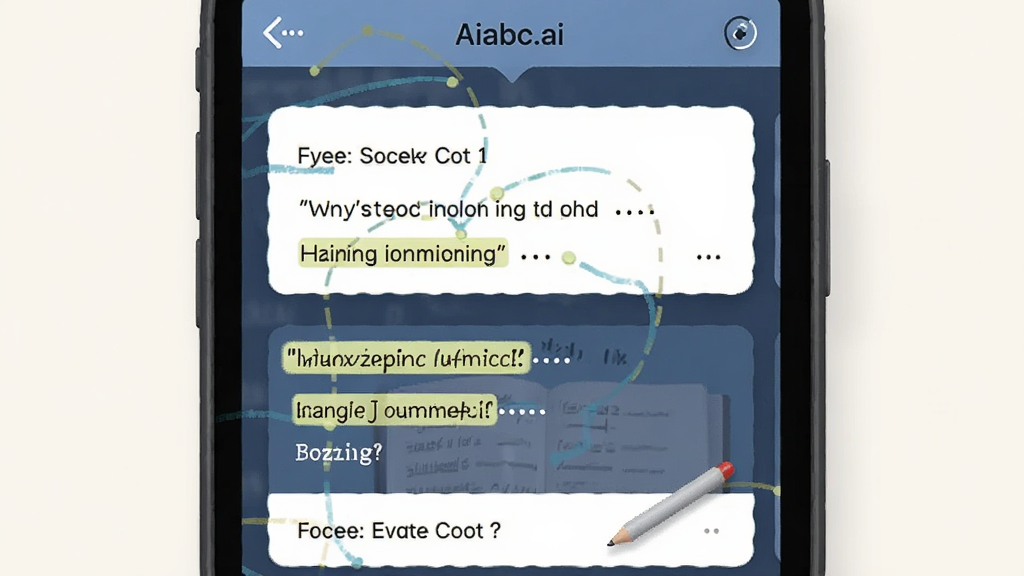 一张英语语法学习界面的图片,手机屏幕显示“Aiabc.ai”应用中的语法卡片、例句高亮和练习题,布局为上下结构,风格简约,细节清晰,画质干净,背景为浅色
