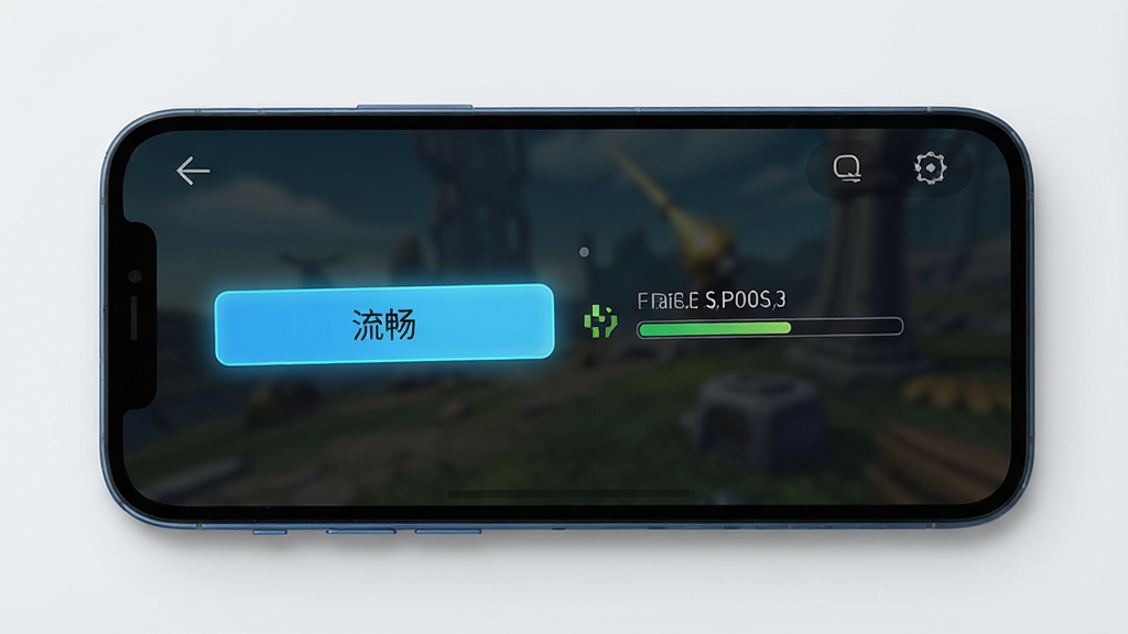 手机屏幕显示游戏设置界面,画质选项高亮在