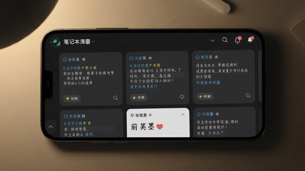 画面展示一部手机横屏放置,屏幕中