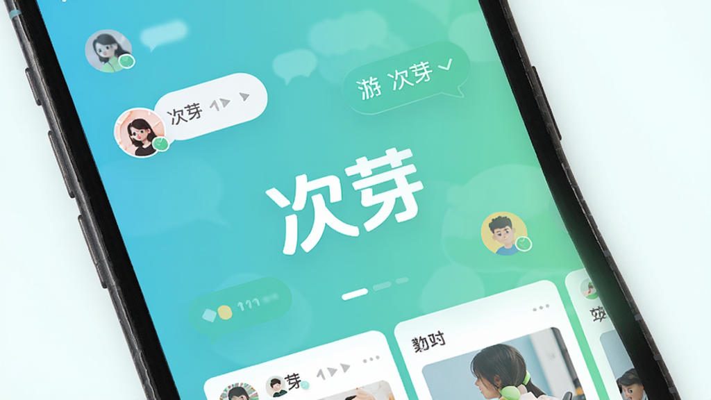 手机屏幕中展示着一款名为