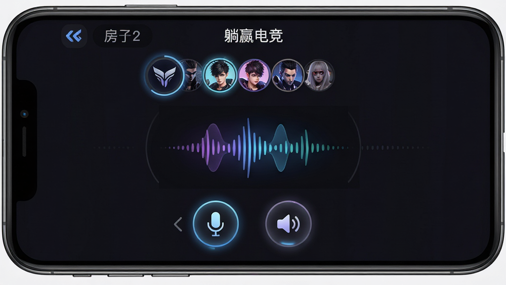 ��Ӯ�羺������ӷ�����棬����Ϊ�ֻ���Ļ�е�����������棬����Ϊ������ʾ�������ơ���Ӯ�羺���ͳ�Աͷ���в�Ϊ��������ͼ�꣬�ײ�Ϊ��˷�����������ư�ť���Ű�Գƣ����Ϊ��ɫ�羺�磬ϸ�ڰ���ͷ���Ȧ��������������Ч������ť����״̬�����ʸ��壬����ɾ����޶���Ԫ��