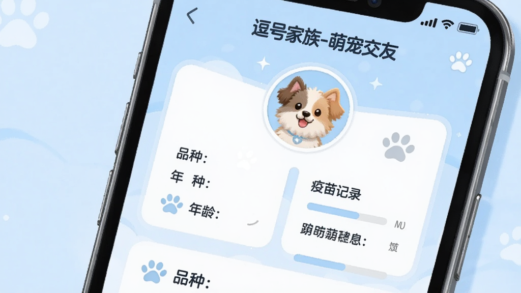 ����չʾһ���ֻ���Ļ��д����Ļ����ʾ�����ż���-�ȳ轻�ѡ��ĳ��ﵵ��ҳ�棬��������ͷ��Ʒ�֡����䡢�����¼����Ϣ��Ƭ������Ϊ��͵�ǳ��ɫ������Ϊ����չʾ�����Ϊ��ˬUI�廭��ϸ�ڰ���צӡͼ��ͽ����������ʸ��壬�ɾ����޶���Ԫ��