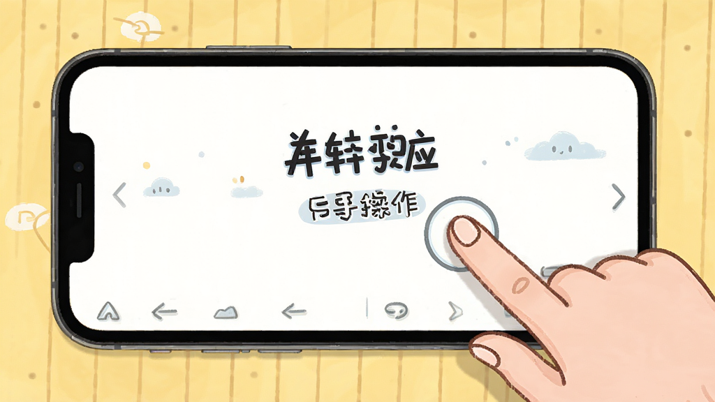 升缘阁 新手教程 手机操作 手指点击 引导界面 明亮简洁 插画风格 干净 无多余元素