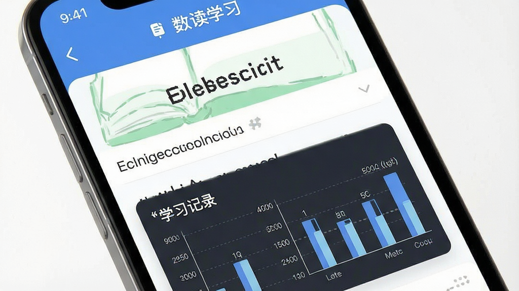 超级听读 生词本 学习记录 数据统计 界面 英语学习APP 高清 干净 无多余元素