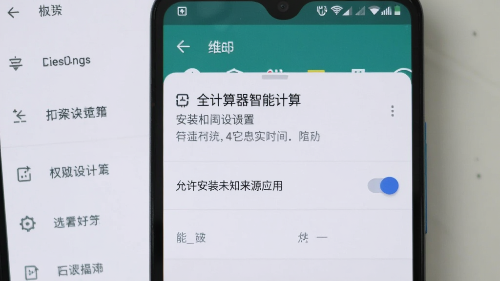 一部安卓手机显示