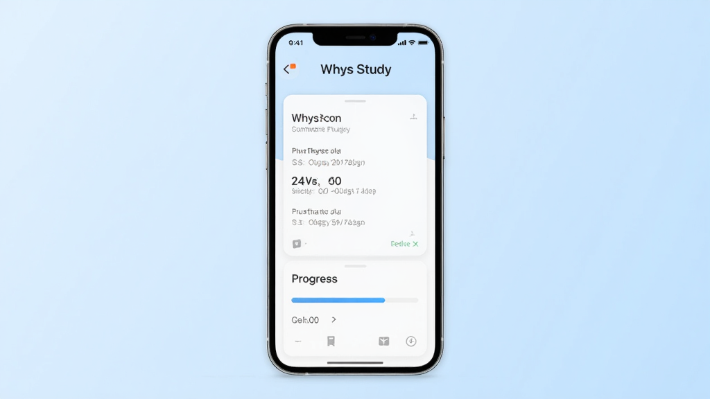 һ��չʾ Whys Study �����������Ԥ��ͼ�������������ֻ���Ļ����Ļ����ʾ������ϰ��⿨Ƭ�ͽ�����������Ϊǳ��ɫ���䣬������¼�Լ��ϸ�����������ʸɾ����޶���Ԫ��