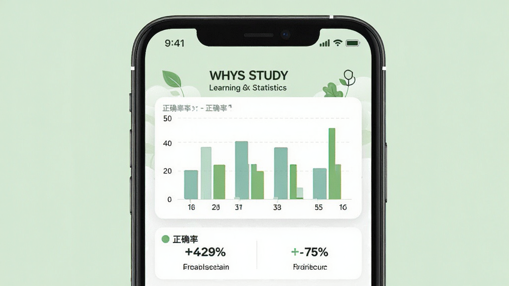 һ��չʾ Whys Study ѧϰ����ͳ��ҳ���Ԥ��ͼ���ֻ���Ļ����ʾ��״ͼ����ȷ�ʰٷֱȣ�����Ϊ����ɫ�����������Ȼ��ϸ�����������ʸɾ����޶���Ԫ��