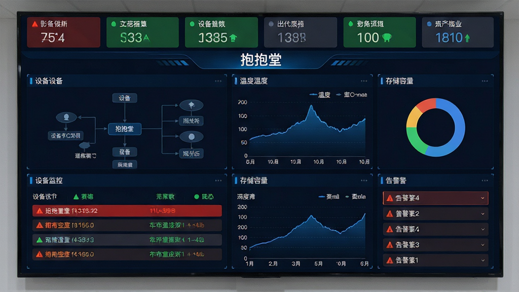 一张影院TMS设备监控大屏的画面,画面中央显示