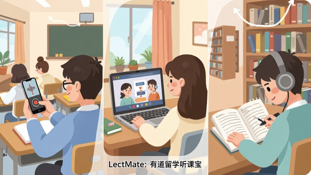 һ��չʾ�ೡ��ʹ�õĲ廭���ͼƬ�������Ϊ�������еĳ����������ѧ����ʵ��������ֻ�¼�����м���ѧ���ڼҶ��ŵ��������Σ��Ҳ���ѧ����ͼ��ݴ��Ŷ�����ϰ¼���ʼǣ���������ͨ���������������ӣ�����ɫ�������ů������ƽ���廭��ϸ�ڷḻ�������ȣ����ʸɾ���ͼƬ�д��С�LectMate: �е���ѧ���α�����ʶ