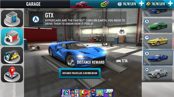极限汽车驾驶模拟2原版安装器(Ultimate Car Driving Simulator 2) 游戏操作界面 车辆选择画面