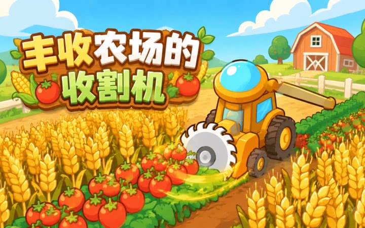 收割机快乐游戏电脑版模拟农场收割场景