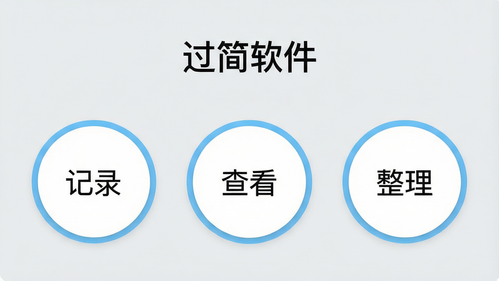 一个清爽的手机应用主界面,顶部居中显示