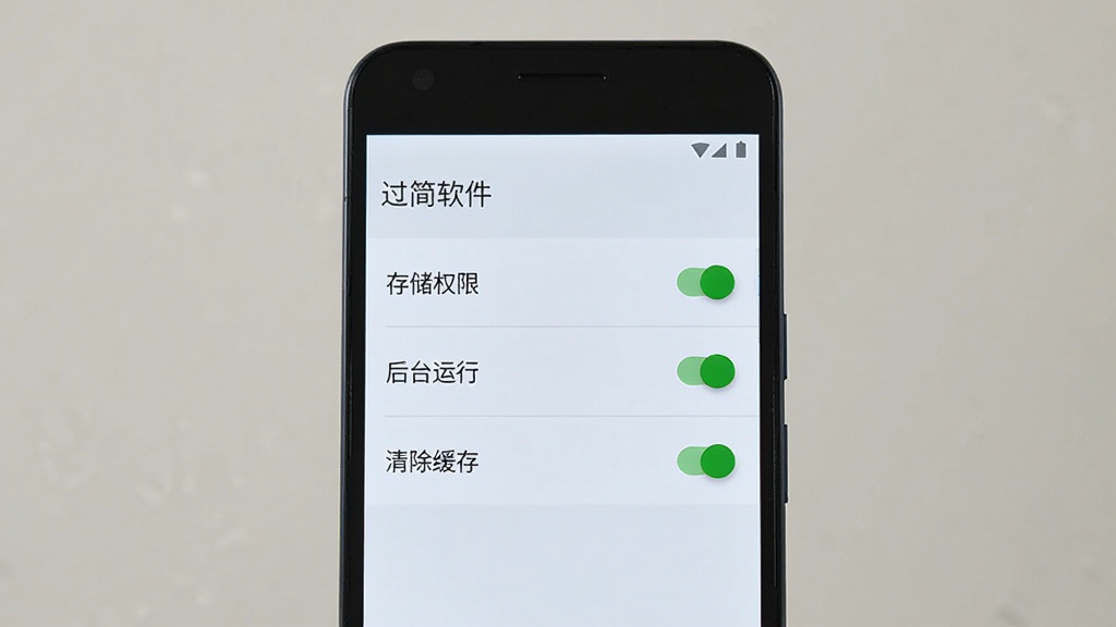 一部安卓手机显示