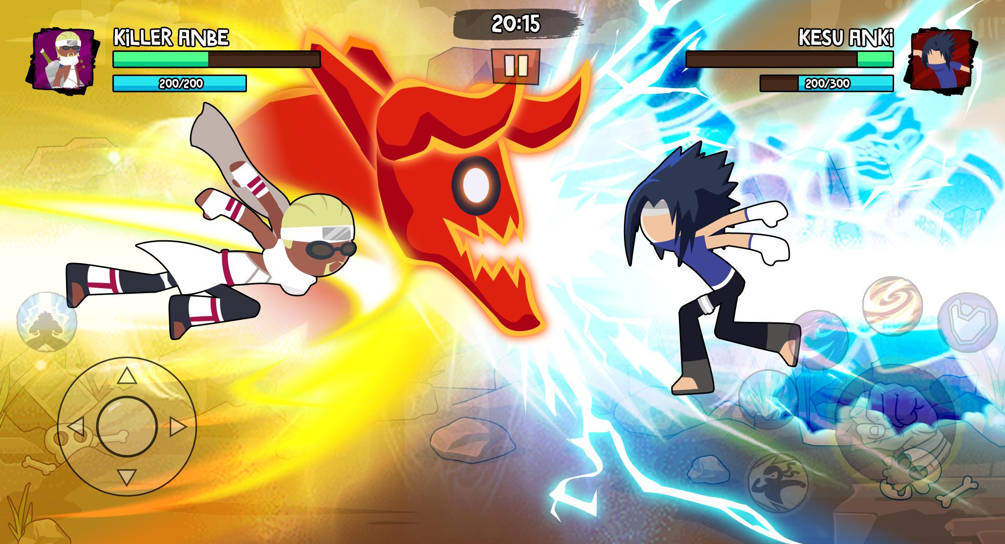 火柴人大战(Stickman Ninja Fight Battle Warriors) 不同忍者角色选择界面