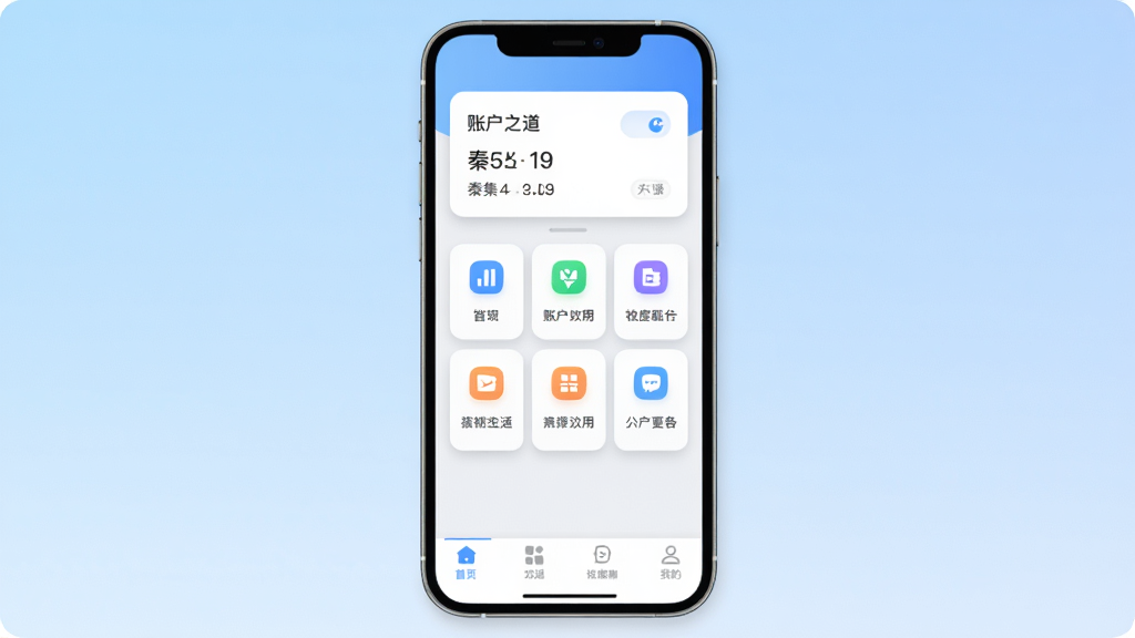 手机屏幕中央显示