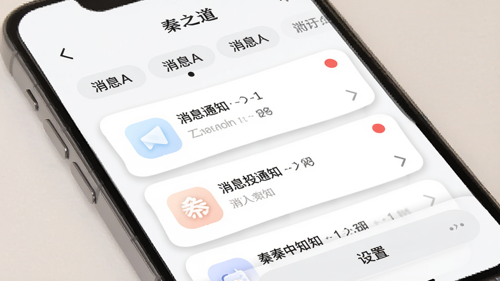 手机界面展示